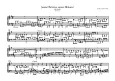 Chorale Preludes III (The Great Eighteen): Jesus Christus, unser Heiland, BWV 666 by Johann Sebastian Bach
