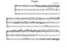 Aus der Tiefen rufe ich, Herr, zu dir, BWV 131: Fugue para órgão by Johann Sebastian Bach