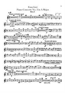 Piano Concerto No.2, S.125: parte trompa by Franz Liszt