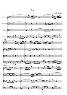 Aria: partitura completa by Johann Sebastian Bach
