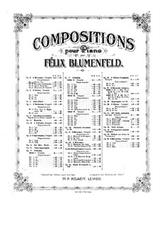 Four Pieces, Op.2: set completo by Felix Blumenfeld