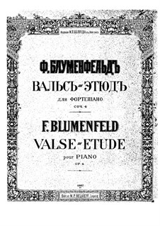 Waltz-Etude, Op.4: Waltz-Etude by Felix Blumenfeld