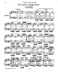 Two Nocturnes, Op.6: set completo by Felix Blumenfeld