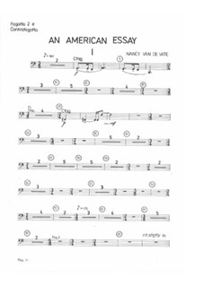 An American Essay: Orchestra version - parts by Nancy Van de Vate
