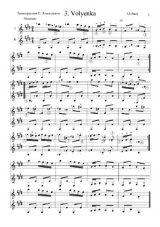 No.22 Musette in D Major, BWV Anh.126: para duas guitarras by Johann Sebastian Bach