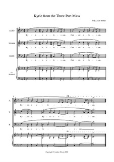 Mass for Three Voices: Kyrie by William Byrd