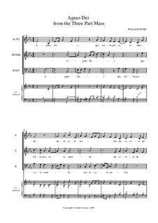 Mass for Three Voices: Agnus Dei by William Byrd