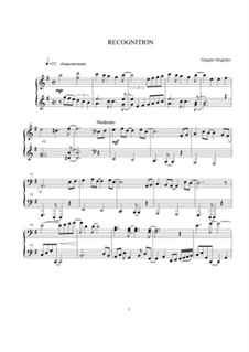 Recognition, Op.1 No.12: Recognition by Gregory Grigoriev