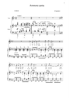 Ammore canta: Para vocais e piano by Ernesto Tagliaferri