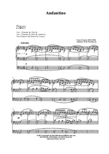 Andantino, Op. posth.: Andantino by César Franck