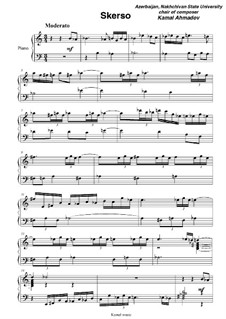 Skerso for piano: Skerso for piano by Kamal Ahmadov