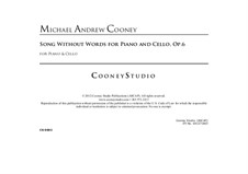 Song Without Words for Cello and Piano, Op.6: Song Without Words for Cello and Piano by Michael Cooney