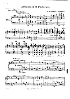 Three Pieces for Piano, Op.28: set completo by William Sterndale Bennett