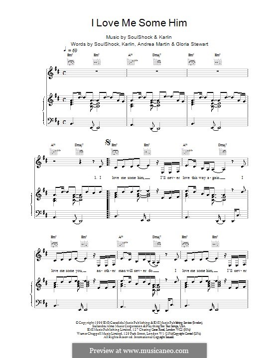 I Love Me Some Him (Toni Braxton): Para vocais e piano (ou Guitarra) by Max Martin