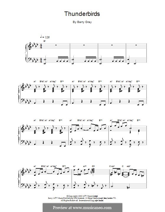 Thunderbirds: Para Piano by Barry Gray