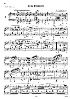 Polonaises, Op.26: No 1 em C sustenido menor by Frédéric Chopin