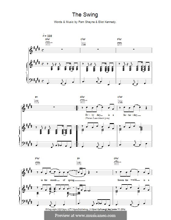 The Swing (911): Para vocais e piano (ou Guitarra) by Eliot Kennedy, Pamela Sheyne