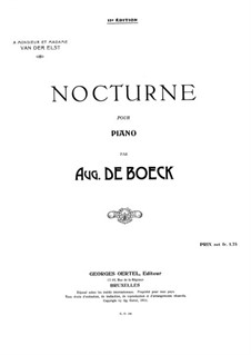 Nocturne: Para Piano by August de Boeck