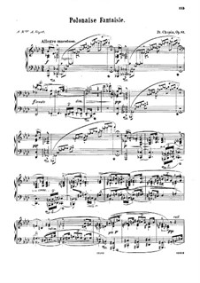 Polonaise-Fantasia in A Flat Major, Op.61: Para Piano by Frédéric Chopin