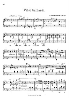 Brilliant Waltz, Op.53: Brilliant Waltz by Charles Samuel Bovy-Lysberg
