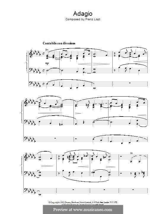Adagio for Organ: Adagio for Organ by Franz Liszt