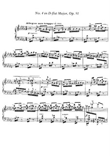 Impromptu for Piano No.4 in D Flat Major, Op.91: For a single performer by Gabriel Fauré