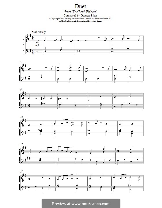 Del tempio al limitar: Para Piano by Georges Bizet
