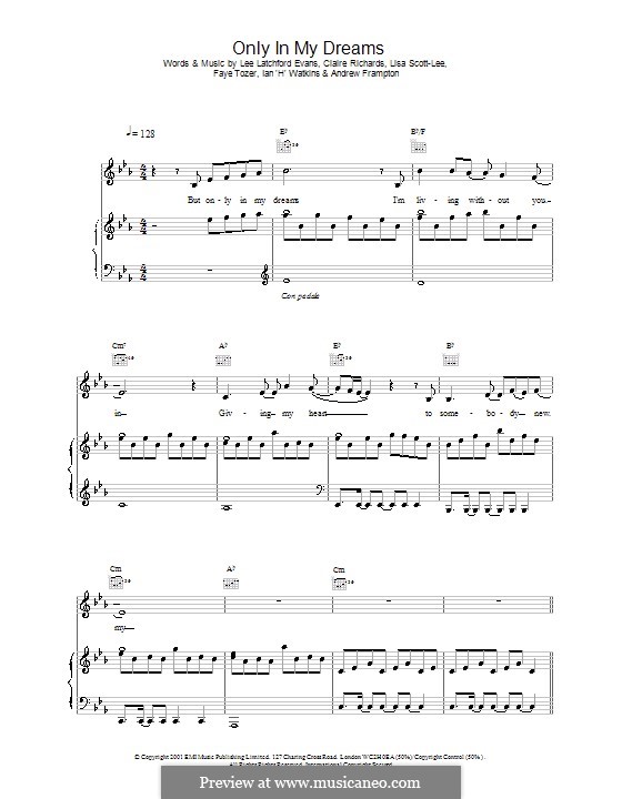 Only in My Dreams (Steps): Para vocais e piano (ou Guitarra) by Claire Richards, Lee Latchford-Evans, Lisa Scott-Lee