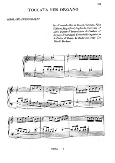 Toccatas for Harpsichord and Organ: Book II, Toccata No.5 by Girolamo Frescobaldi