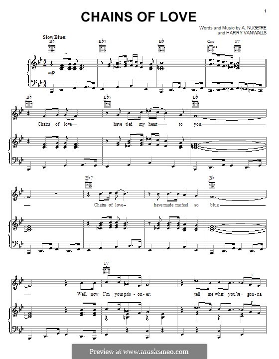 Chains of Love: Para vocais e piano (ou Guitarra) by A. Nugetre, Harry Vanwalls
