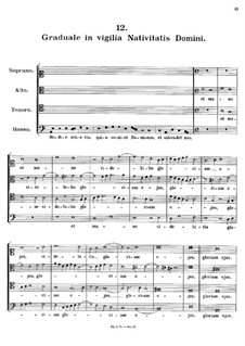 Graduale in vigilia Nativitatis Domini, K.142: Graduale in vigilia Nativitatis Domini by Johann Fux