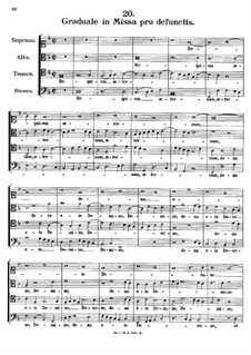 Graduale pro defunctis. Requiem aeternam, K.146: Graduale pro defunctis. Requiem aeternam by Johann Fux