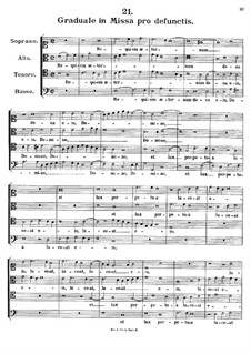 Graduale in Missa pro defunctis. Requiem aeternam, K.147: Graduale in Missa pro defunctis. Requiem aeternam by Johann Fux