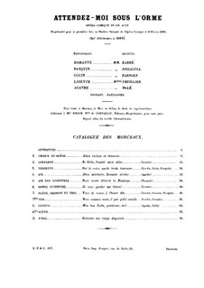 Attendez-moi sous l’orme, Op.14: Attendez-moi sous l’orme by Vincent d' Indy