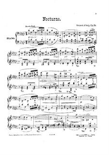 Nocturne, Op.26: noturno by Vincent d' Indy