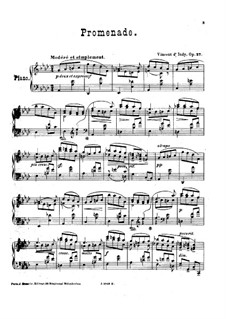 Promenade, Op.27: Promenade by Vincent d' Indy