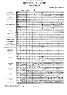 Symphony No.3, Op.70: Symphony No.3 by Vincent d' Indy