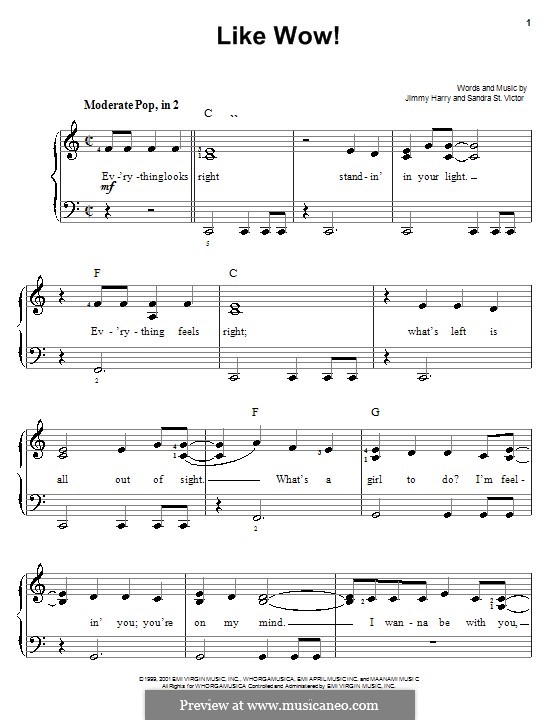 Like Wow! (from Shrek): Facil para o piano by Sandra St. Victor