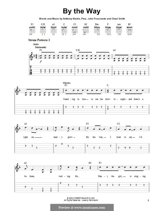 By the Way (Red Hot Chili Peppers) por Flea, A. Kiedis, C. Smith