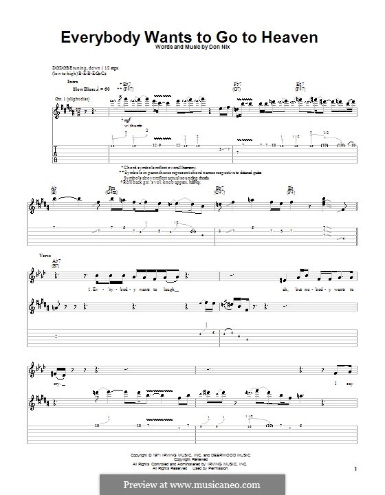 Everybody Wants To Go To Heaven: Para guitarra com guia by Don Nix