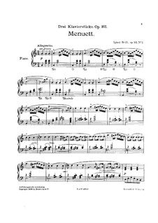 Three Piano Pieces, Op.101: peças de três pianos by Ignaz Brüll