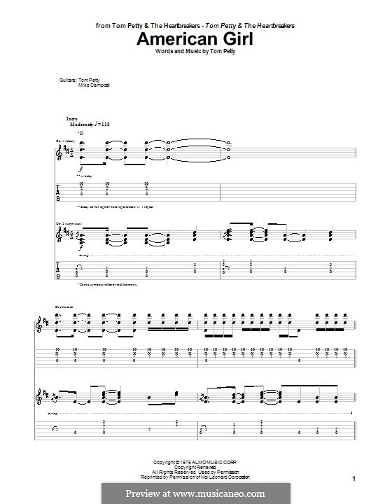 American Girl: Para guitarra com guia by Tom Petty