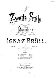 Piano Suite No.2, Op.71: para um único musico (Editado por H. Bulow) by Ignaz Brüll
