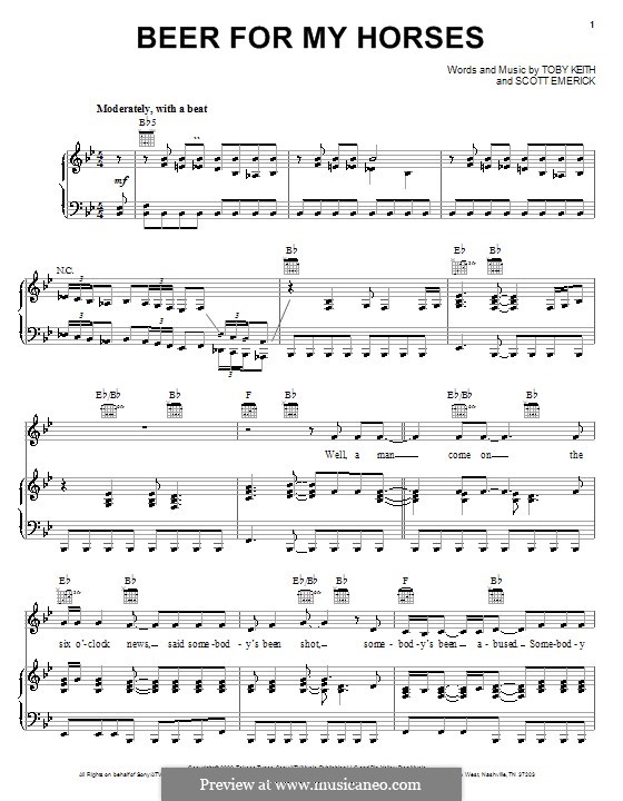 Beer for My Horses por S. Emerick Partituras on músicaNeo