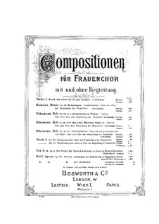 Waltz for Female Choir and Orchestra, Op.91: Version for female choir and piano by Ignaz Brüll