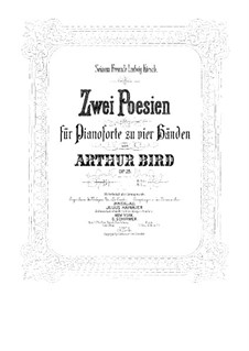 Two Poems, Op.25: primeira parte, segunda parte by Arthur Bird