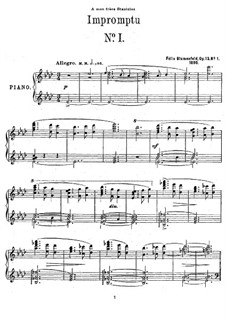 Two Impromptus, Op.13: set completo by Felix Blumenfeld