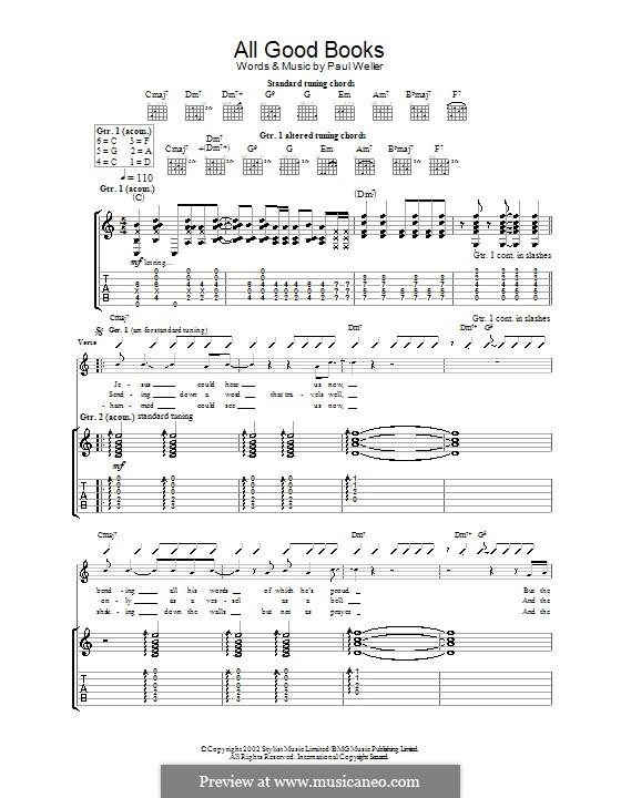 All Good Books: Para guitarra com guia by Paul Weller