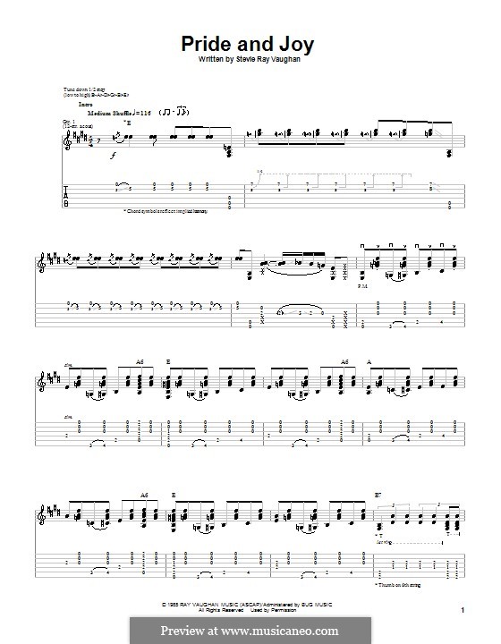 Pride and Joy: Para Guitarra by Stevie Ray Vaughan