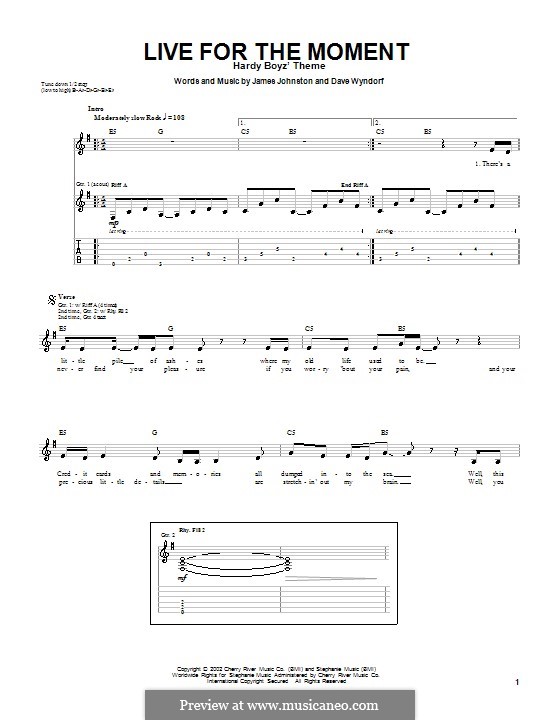 Live for the Moment (Monster Magnet): Para guitarra com guia by James D. Johnston, Dave Wyndorf
